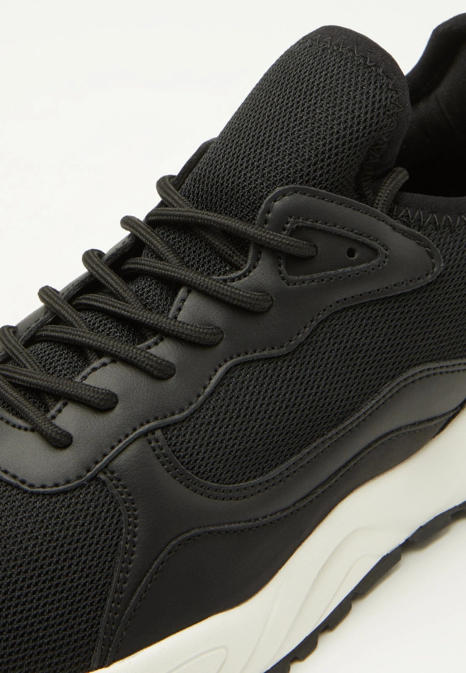 Pier One Unisex - Sneakers Laag - Black/White 6 Pier One Unisex - Sneakers Laag - Black/White - Afbeelding 6