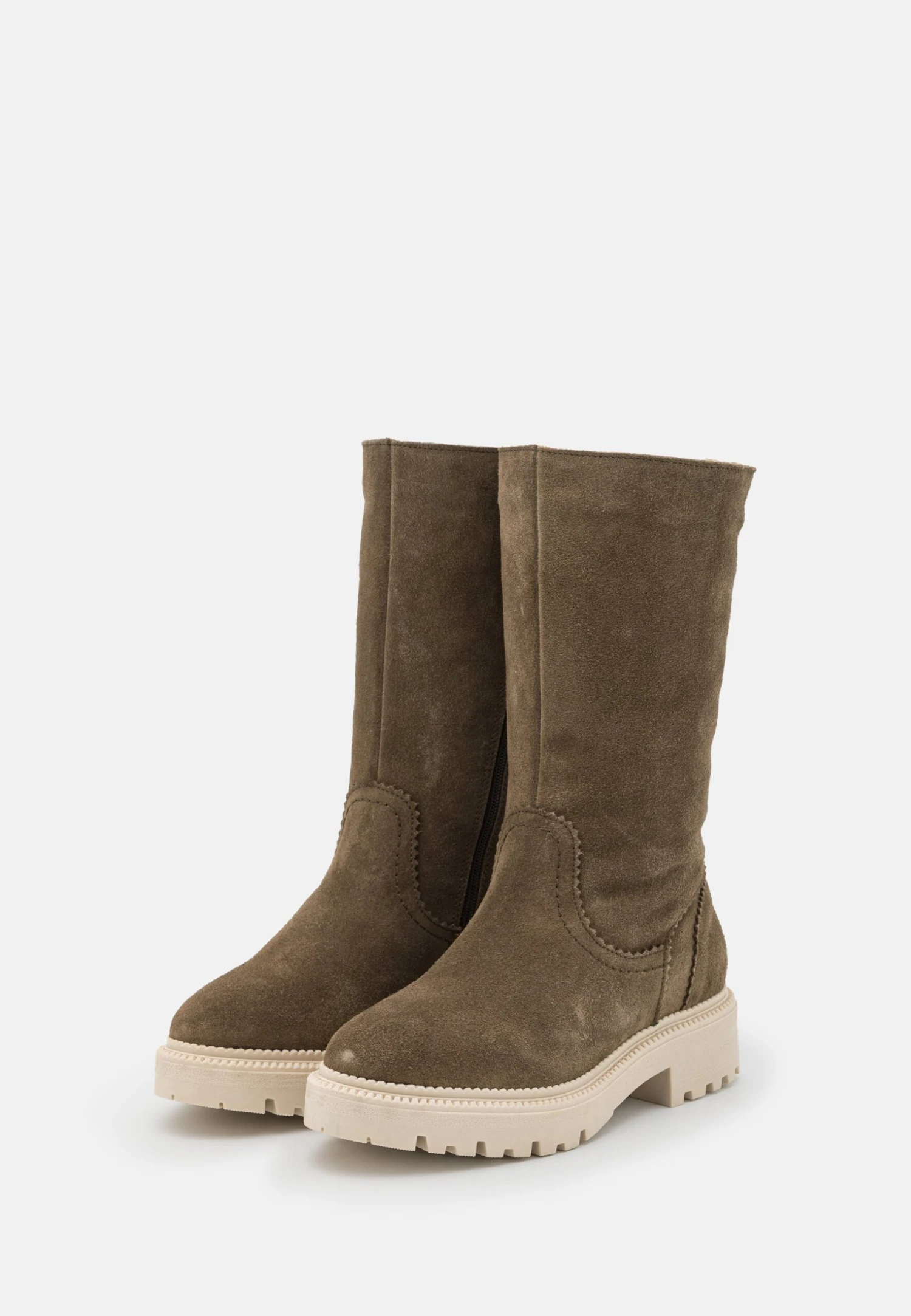 Pier One Leather Winter Boot - Laarzen - Khaki 3 Pier One Leather Winter Boot - Laarzen - Khaki - Afbeelding 3