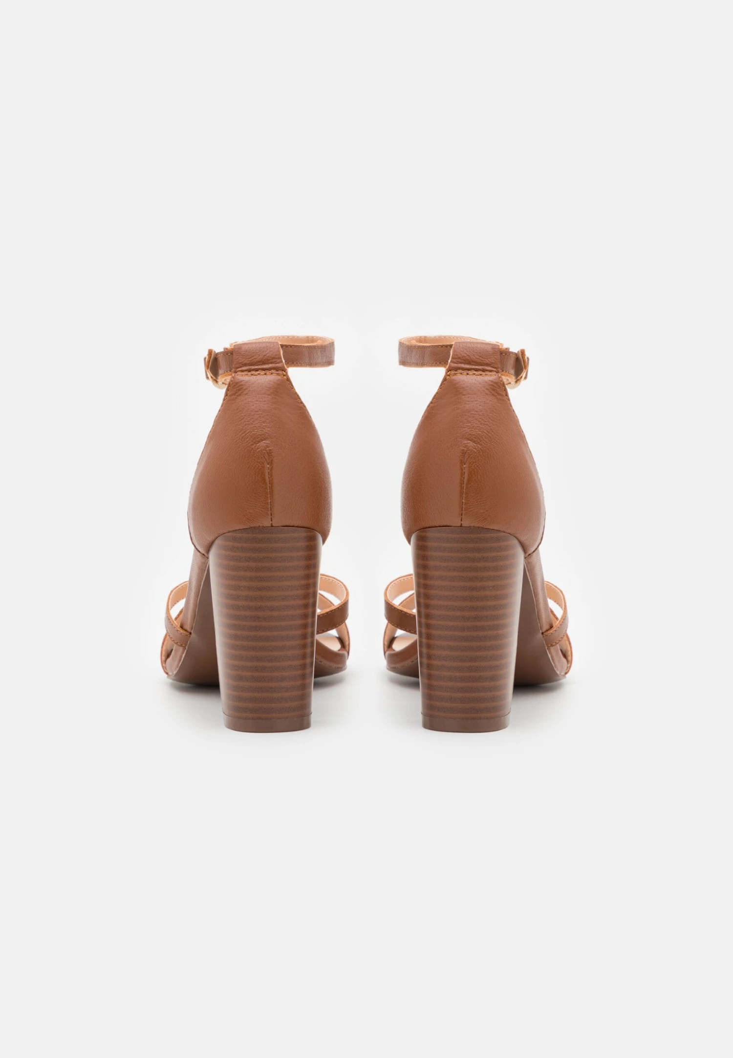 Pier One Leather - Sandalen Met Hoge Hak - Cognac 4 Pier One Leather - Sandalen Met Hoge Hak - Cognac - Afbeelding 4