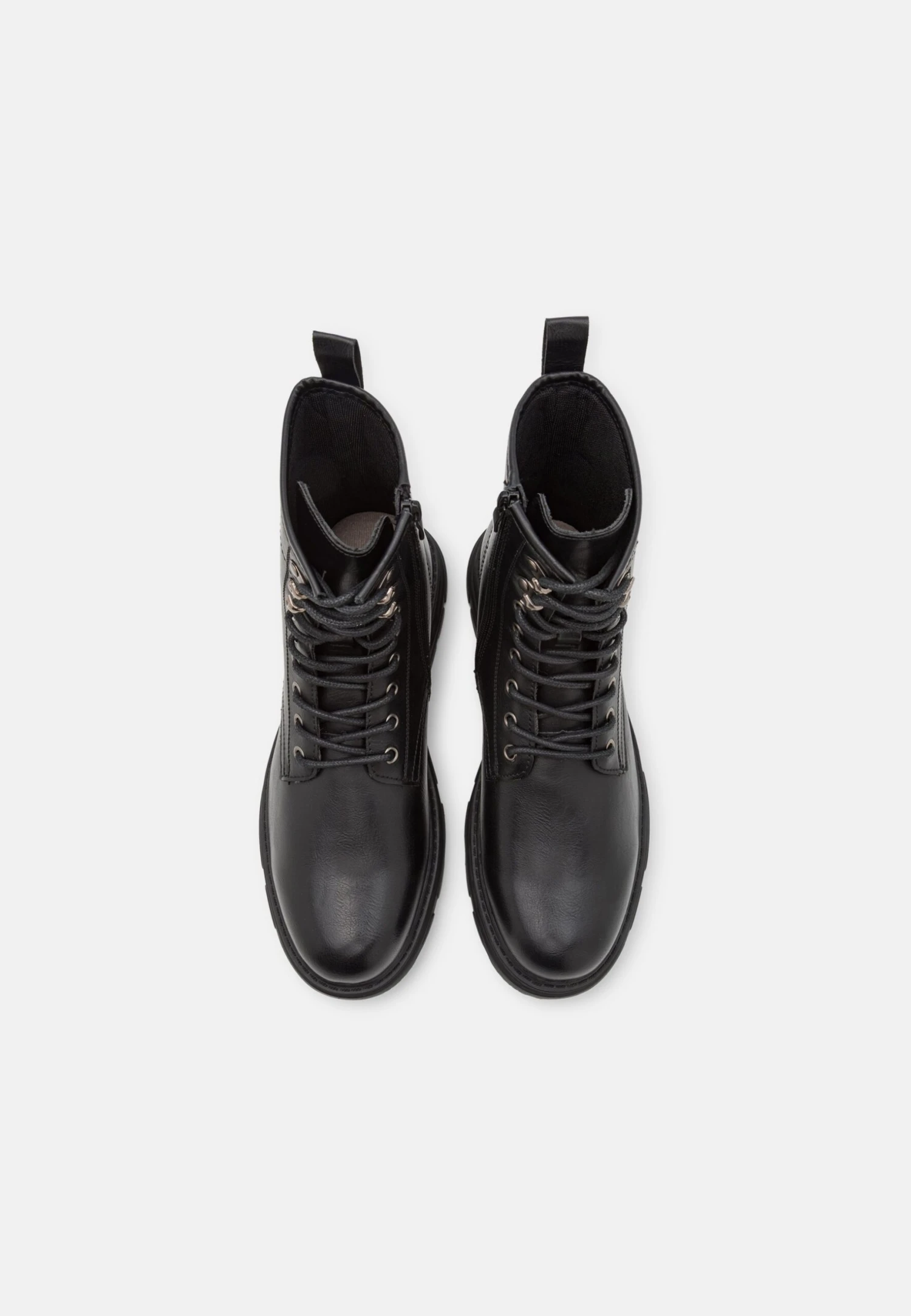 Pier One Leather - Veterboots - Black 4 Pier One Leather - Veterboots - Black - Afbeelding 4