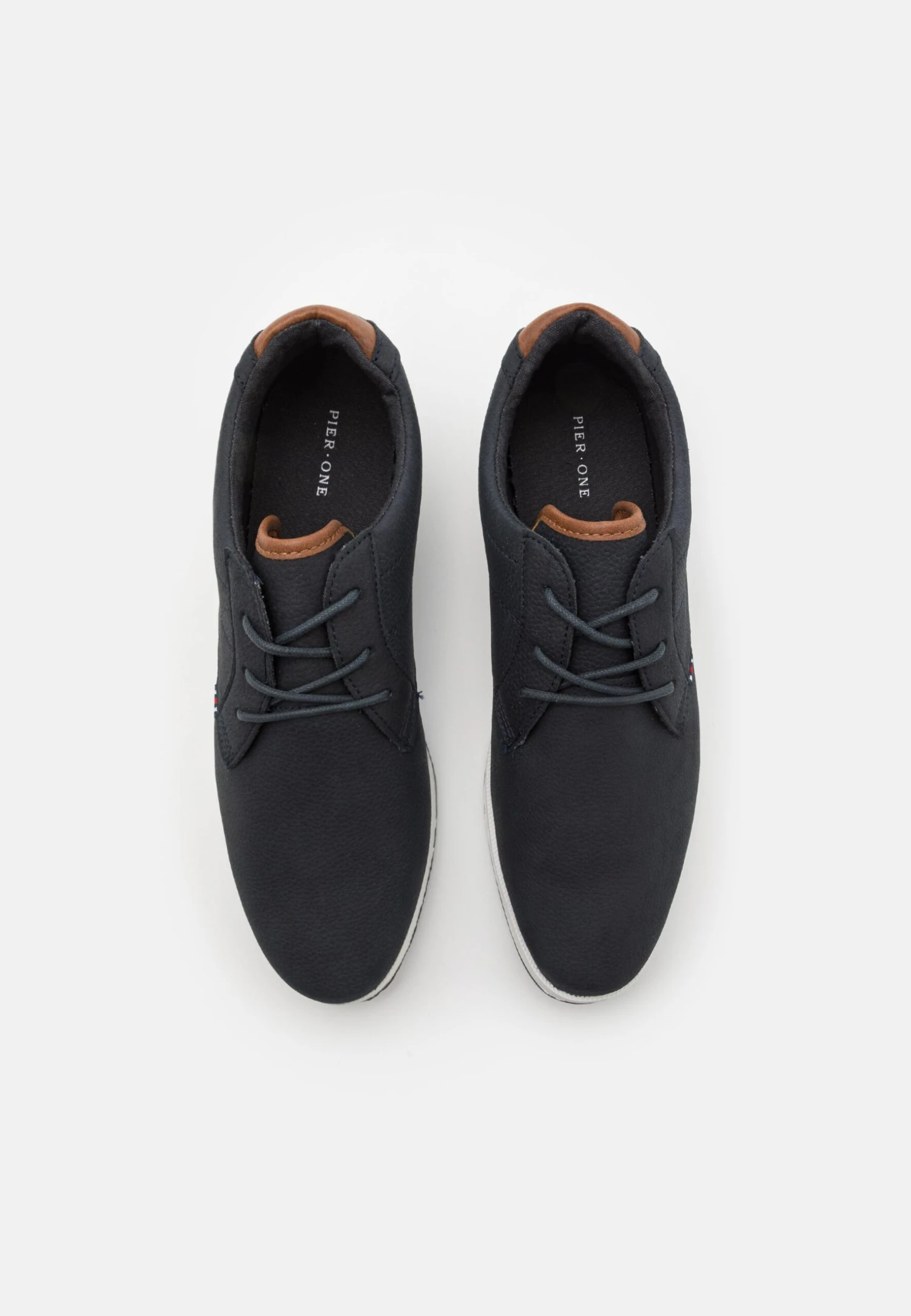 Pier One Sportieve Veterschoenen - Dark Blue/White 4 Pier One Sportieve Veterschoenen - Dark Blue/White - Afbeelding 4