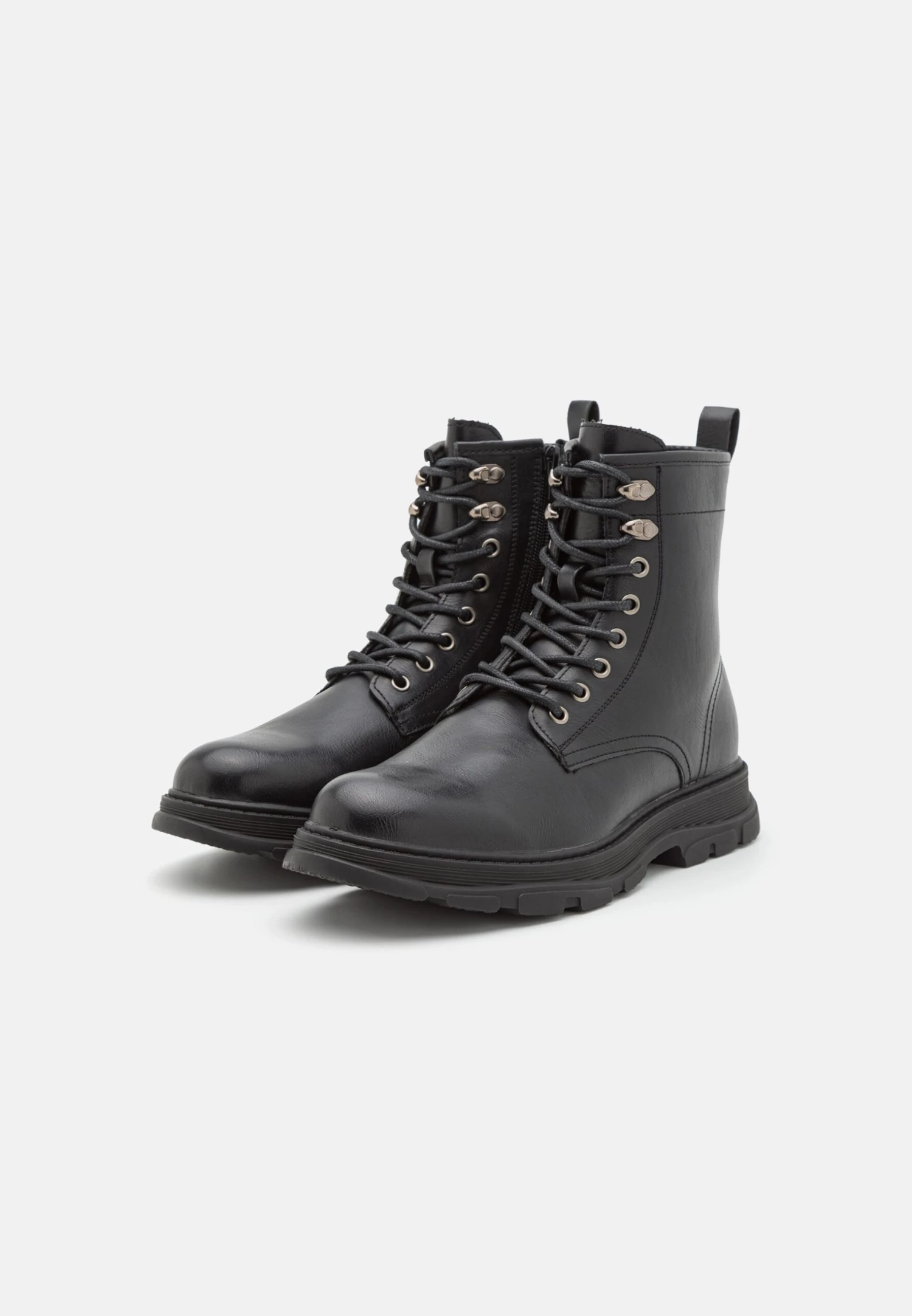 Pier One Leather - Veterboots - Black 2 Pier One Leather - Veterboots - Black - Afbeelding 2